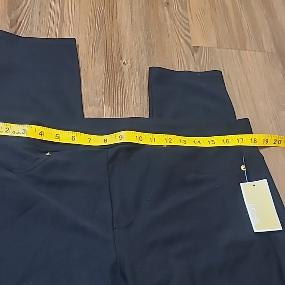 Michael‎ Kors Black Skinny Pants with Gold Accents